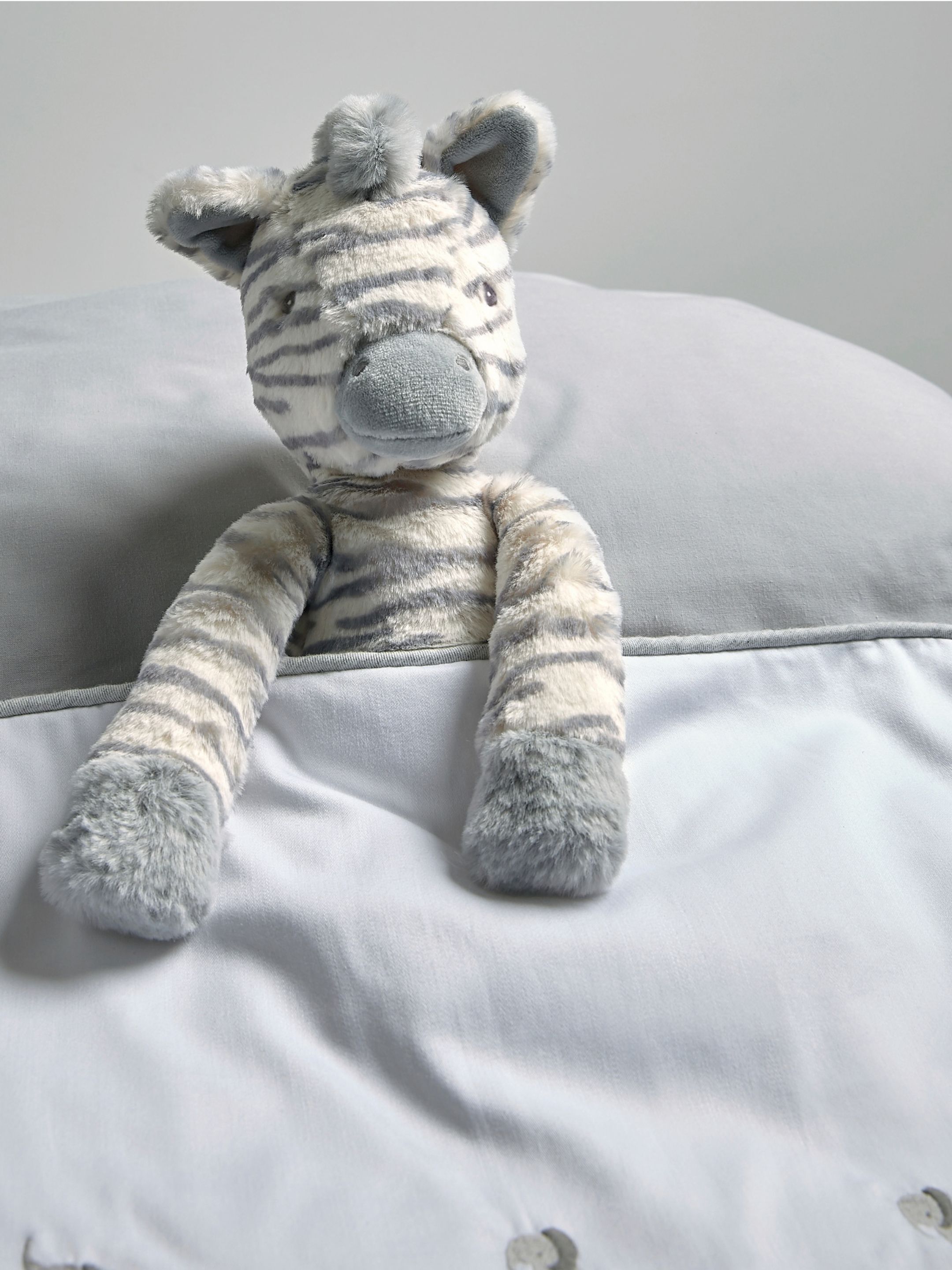 Keepsake Gift Set - Seed Muslin Blanket with Ziggy Zebra Soft Toy, Muslin Squares & Blue Imprint Tin image number 11